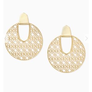 Kendra Scott Gold Filagree Earrings